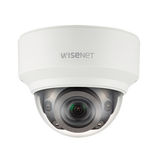 Hanwha - XND-8080RV - Wisenet X powered by Wisenet 5 network IR indoor vandal dome camera, 5MP @30fps, motorized vari-focal lens 2.4x (3.9~9.4mm) (92.1°~38.7°), triple codec H.265/H.264/MJPEG with WiseStream II technology, 120dB WDR, USB port for eas