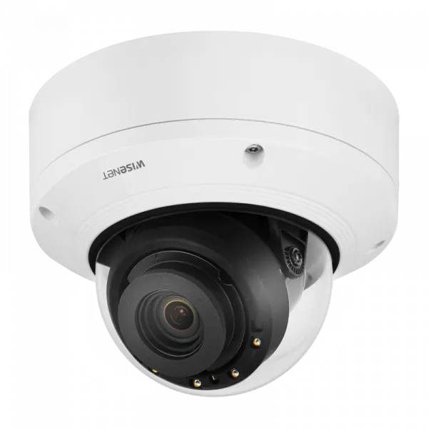 Hanwha - XND-9082RV - Wisenet 7 X-plus series network IR vandal indoor camera, 4K (8MP Max) @ 30fps, motorized vari-focal lens 3x (2.8~8.4mm), triple codec H.265/H.264/MJPEG with WiseStreamII technology, Extreme WDR, USB and CVBS port for easy instal
