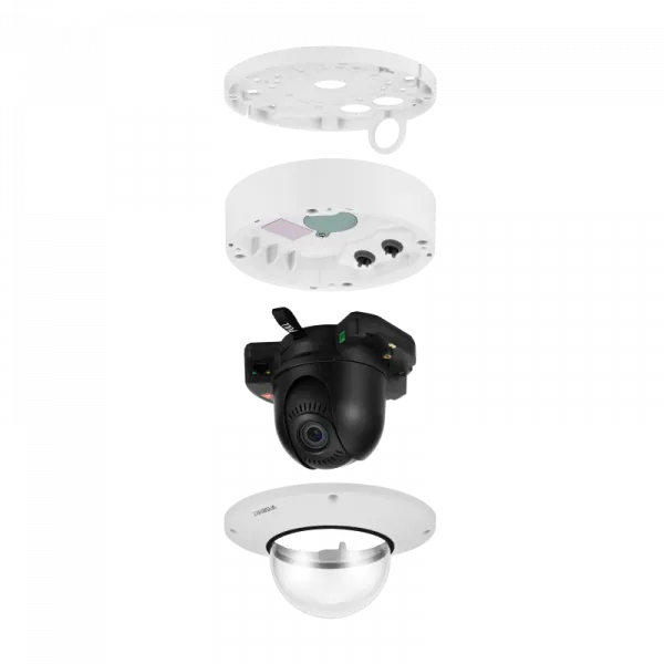 Hanwha - XND-9082RV - Wisenet 7 X-plus series network IR vandal indoor camera, 4K (8MP Max) @ 30fps, motorized vari-focal lens 3x (2.8~8.4mm), triple codec H.265/H.264/MJPEG with WiseStreamII technology, Extreme WDR, USB and CVBS port for easy instal