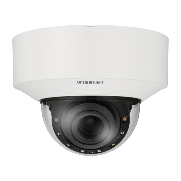 Hanwha - XND-C8083RV - Powered by WN7, Indoor Network AI IR Dome Camera, 6MP resolution @ 30FPS, 4.4~9.3mm(2.1x) (112.1°~47.5°) motorized varifocal lens, Triple codec (H.265/H.264/MJPEG), IR viewable length 40m (131.2ft), USB port for easy installati