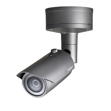Hanwha - XNO-8030R - Wisenet X powered by Wisenet 5 network outdoor vandal bullet camera, 5MP @30fps, 4.6mm fixed lens (77.9°), triple codec H.265/H.264/MJPEG with WiseStream II technology, 120dB WDR, USB port for easy installation, advanced video an