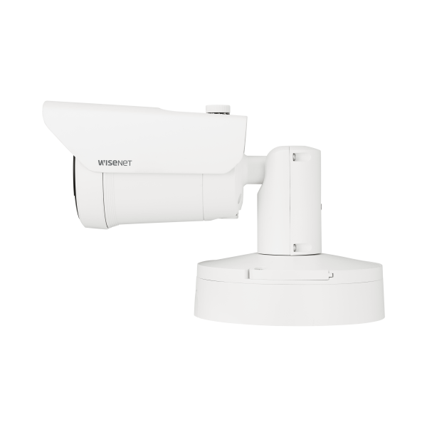 Hanwha - XNO-C9083R - Powered by WN7, Outdoor Network AI IR Bullet Camera, 4K resolution @ 30FPS, 4.4~9.3mm(2.1x) (112.1°~47.5°) motorized varifocal lens, Triple codec (H.265/H.264/MJPEG), IR viewable length 40m (131.2ft), USB port for easy installat