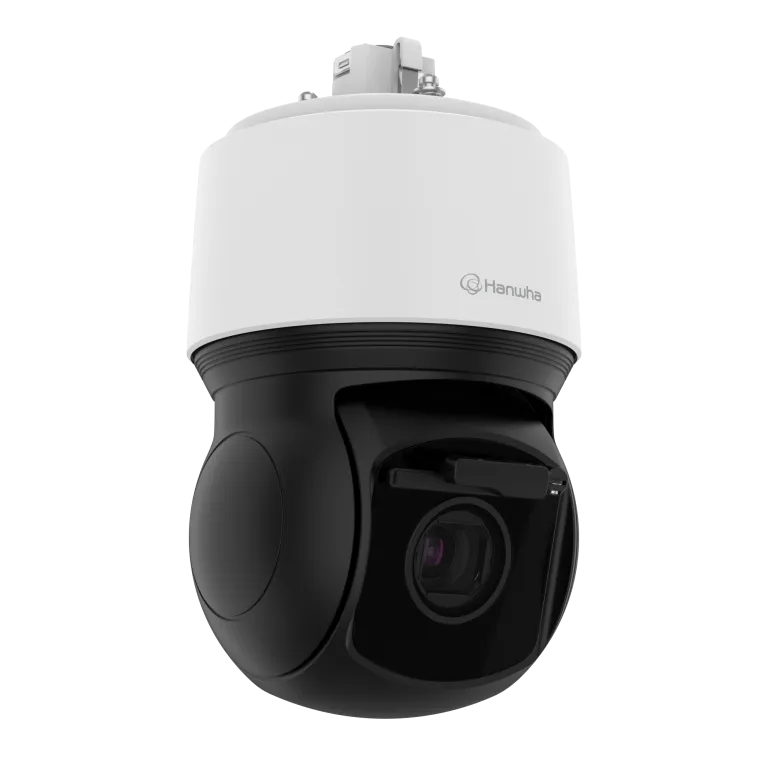 Hanwha - XNP-C8303RW - Powered by WN7 PTZ Plus with AI, 6MP @ 30FPS resolution, 5mm~150mm (30x) lens, build in wiper and adaptive Wise IR (200m), extreme WDR 120dB, Day & Night ICR, H.265, H.264, MJPEG codec support, Analytics events based on AI engi