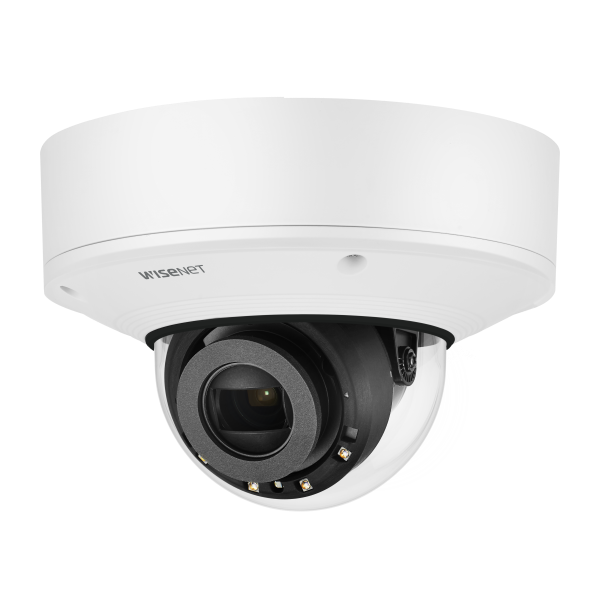 Hanwha - XNV-6081RE - Wisenet X powered by Wisenet 5 network IR outdoor vandal dome camera with PoE Extender, PoE+ in PoE out, 2MP @60fps, Motorized Varifocal Lens (2.8mm ~12mm), triple codec H.265/H.264/MJPEG with WiseStream II technology,WDR 150dB,
