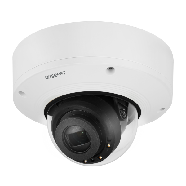 Hanwha - XNV-6081RE - Wisenet X powered by Wisenet 5 network IR outdoor vandal dome camera with PoE Extender, PoE+ in PoE out, 2MP @60fps, Motorized Varifocal Lens (2.8mm ~12mm), triple codec H.265/H.264/MJPEG with WiseStream II technology,WDR 150dB,