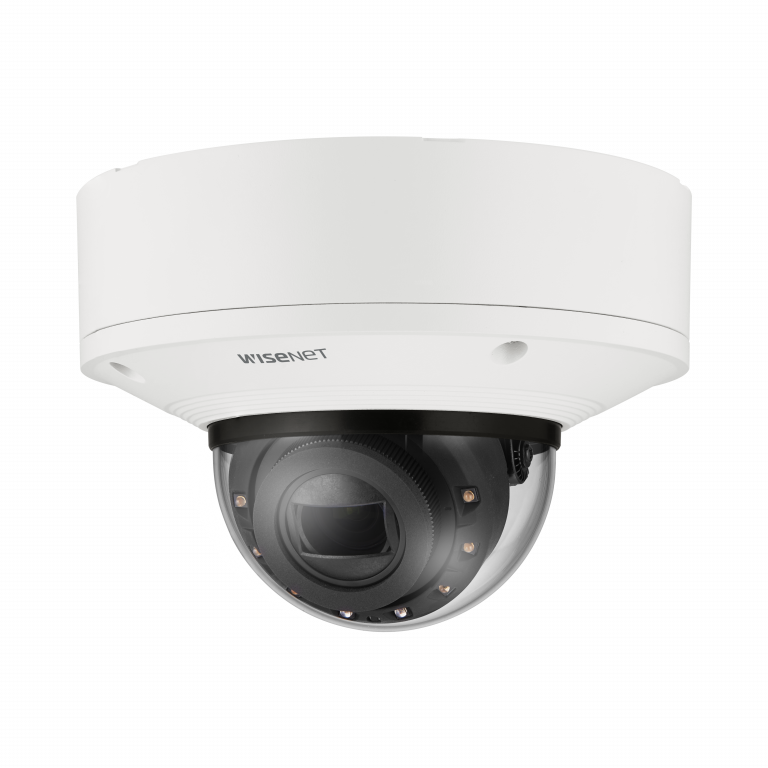 Hanwha - XNV-6083R - Powered by WN7, X-Plus series, Outdoor Network AI IR Vandal Dome Camera, 2MP resolution @ 120FPS, 2.8~12mm(4.3x) (119.5°~27.9°) motorized varifocal lens, Triple codec (H.265/H.264/MJPEG), IR viewable length 50m (164ft), USB port 