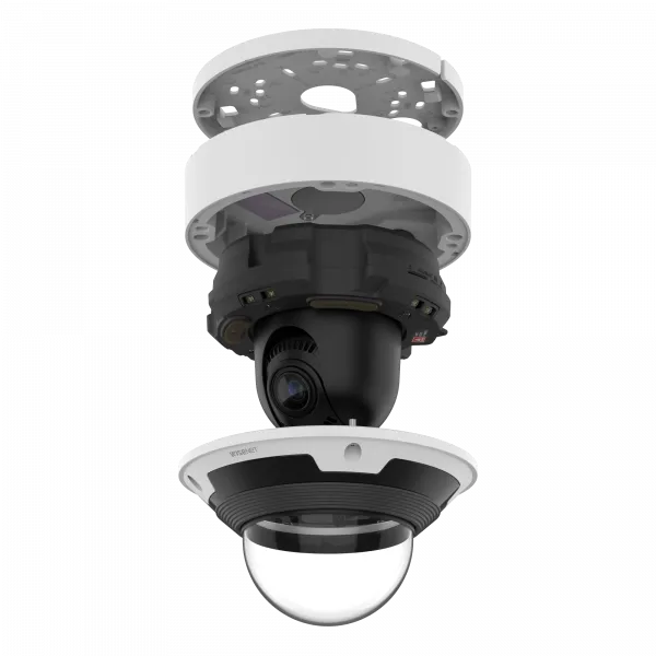 Hanwha - XNV-6083RZ - Powered by WN7, X-Plus series, Outdoor Network AI IR Vandal Dome Camera, 2MP resolution @ 120FPS, 2.8~12mm (4.3x) (120°~27°) motorized varifocal lens, Remote lens adjustment (PTRZ), Triple codec (H.265/H.264/MJPEG), IR Viewable 