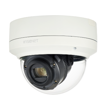 Hanwha - XNV-6120R - Wisenet X powered by Wisenet 5 network IR outdoor vandal dome camera, 2MP, Full HD(1080p) @60fps, 12X optical zoom lens (5.2mm ~62.4mm) (54.58º ~ 5.30º), triple codec H.265/H.264/MJPEG with WiseStream II technology, 150dB WDR, US