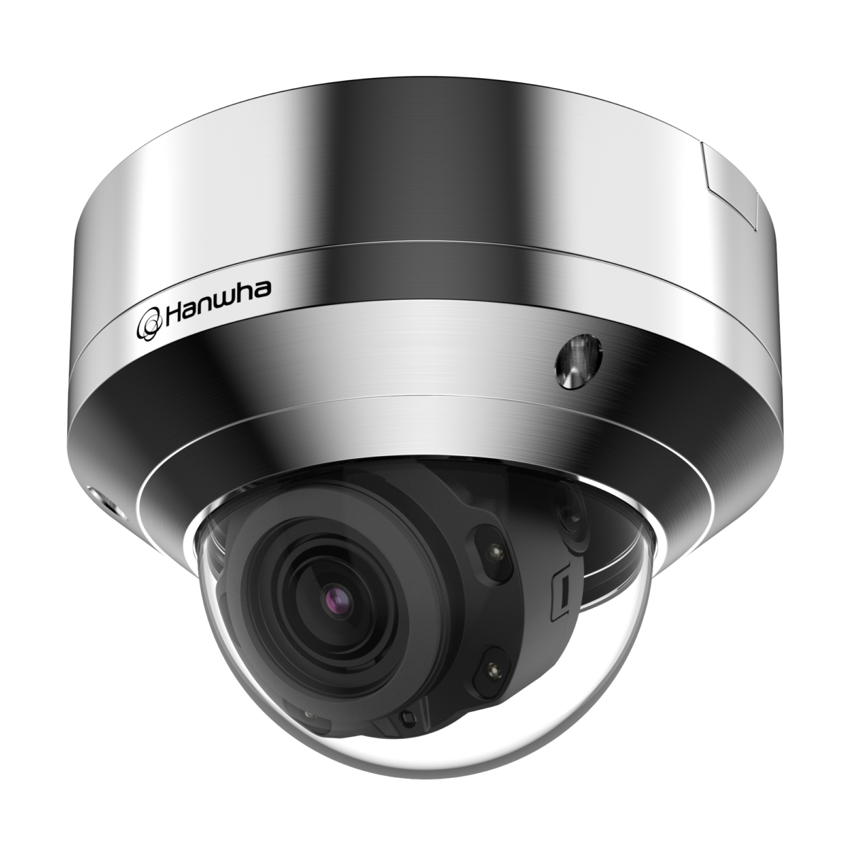 Hanwha - XNV-8080RSA - 5MP Stainless Steel IR Vandal Dome