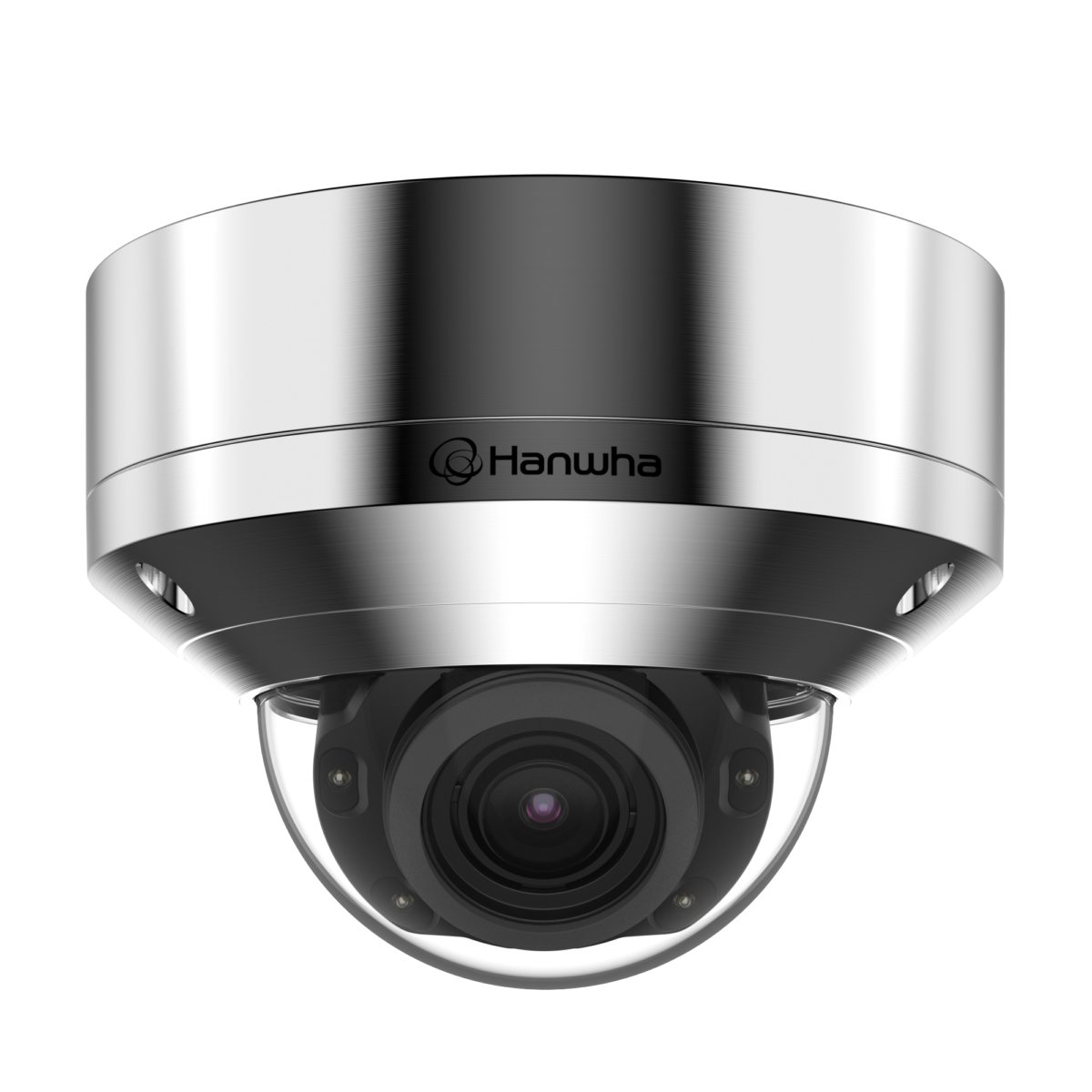Hanwha - XNV-8080RSA - 5MP Stainless Steel IR Vandal Dome