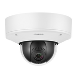 Hanwha - XNV-8081Z - Wisenet X series Plus powered by Wisenet 5 network outdoor vandal dome camera, modular structure, 5MP @ 30fps, motorized vari-focal lens 2.6x (3.6~9.4mm) (102.5°~38.7°), PTRZ, triple codec H.265/H.264/MJPEG with WiseStream II tec