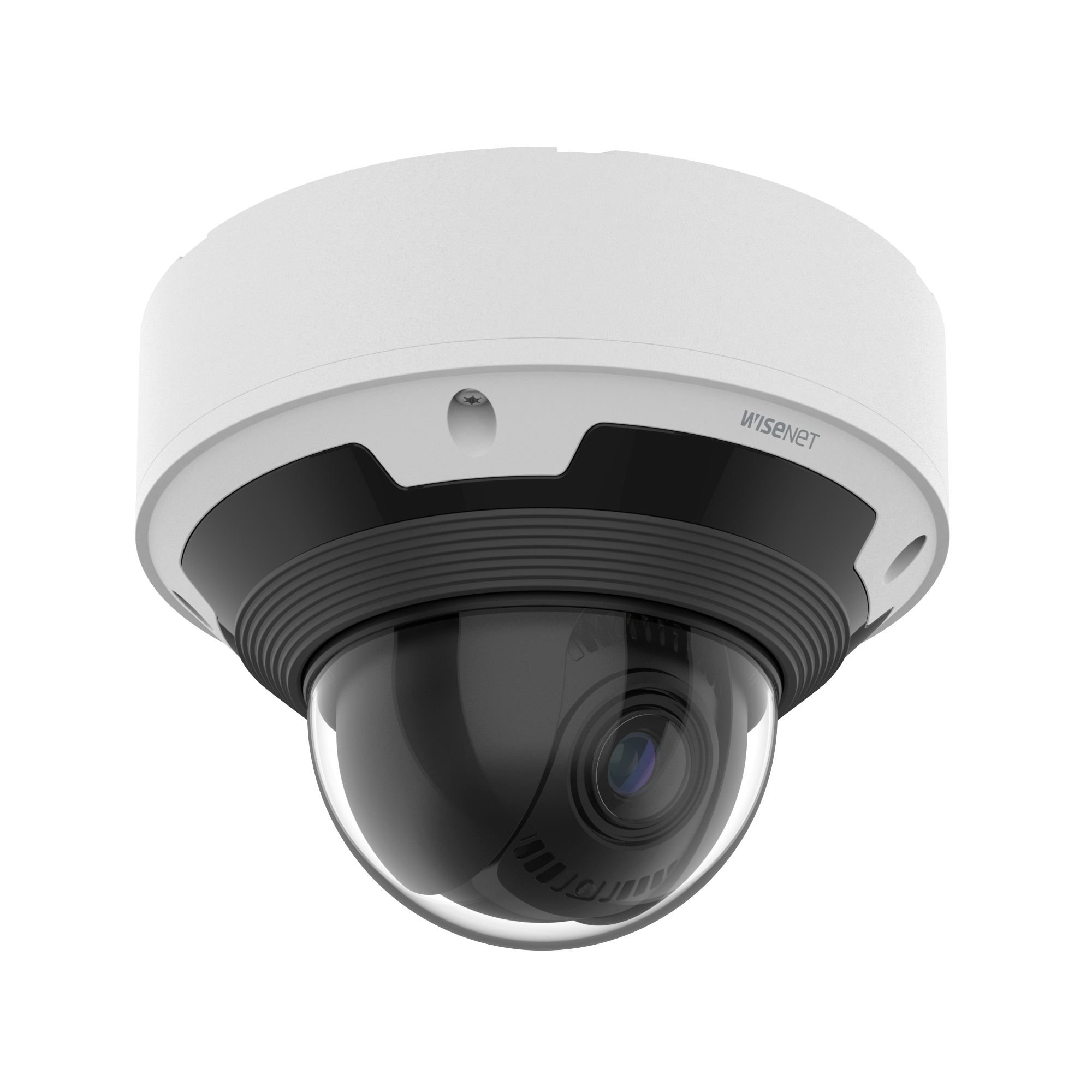 Hanwha - XNV-9083RZ - Powered by WN7, X-Plus series, Outdoor Network AI IR Vandal Dome Camera, 4K resolution @ 30FPS, 4.4~9.3mm (2.1x) (113°~47°) motorized varifocal lens, Remote lens adjustment (PTRZ), Triple codec (H.265/H.264/MJPEG), IR Viewable L