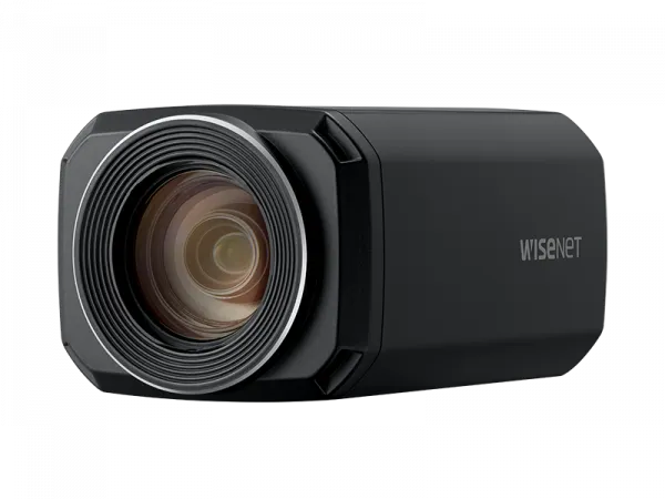 Hanwha - XNZ-6320A - Wisenet X powered by Wisenet 5 network zoom box camera, 2MP, Full HD(1080p) @60fps, 32X optical zoom lens (4.44mm ~ 142.6mm) (61.8º ~ 2.19º), triple codec H.265/H.264/MJPEG with WiseStream II technology, 150dB WDR, USB port for e