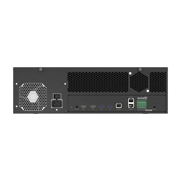 Hanwha - XRN-3220B4-40TB - 8K NVR (Intel based), 32Ch, 40TB RAW, 16 SATA HDD bays (up to 10TB per HDD), H.265/H.264/MJPEG, SUNAPI, ONVIF, ARB (Automatic Recovery Backup) & Failover (N+1), Up To 520 Mbps Recording / Up To 200 Mbps Playback, Dual Strea