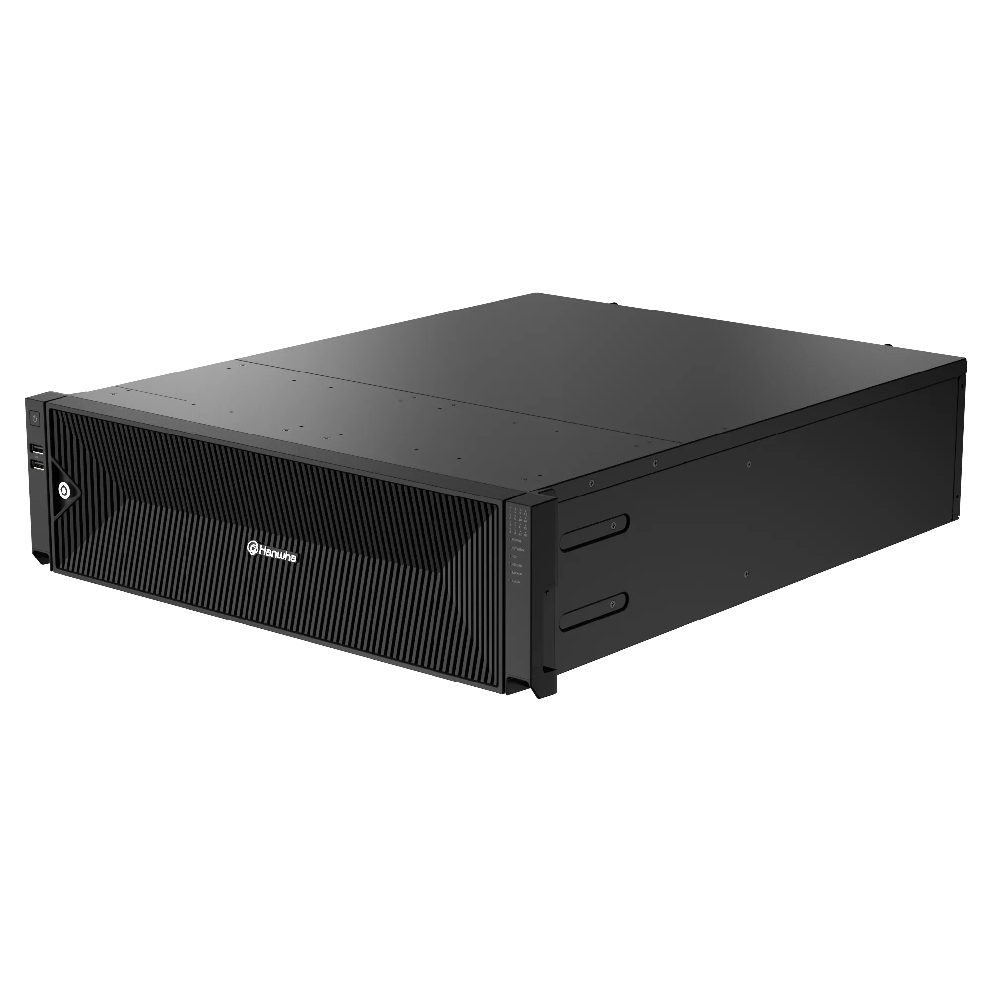 Hanwha - XRN-3220B4-20TB - 8K NVR (Intel based), 32Ch, 20TB RAW, 16 SATA HDD bays (up to 10TB per HDD), H.265/H.264/MJPEG, SUNAPI, ONVIF, ARB (Automatic Recovery Backup) & Failover (N+1), Up To 520 Mbps Recording / Up To 200 Mbps Playback, Dual Strea