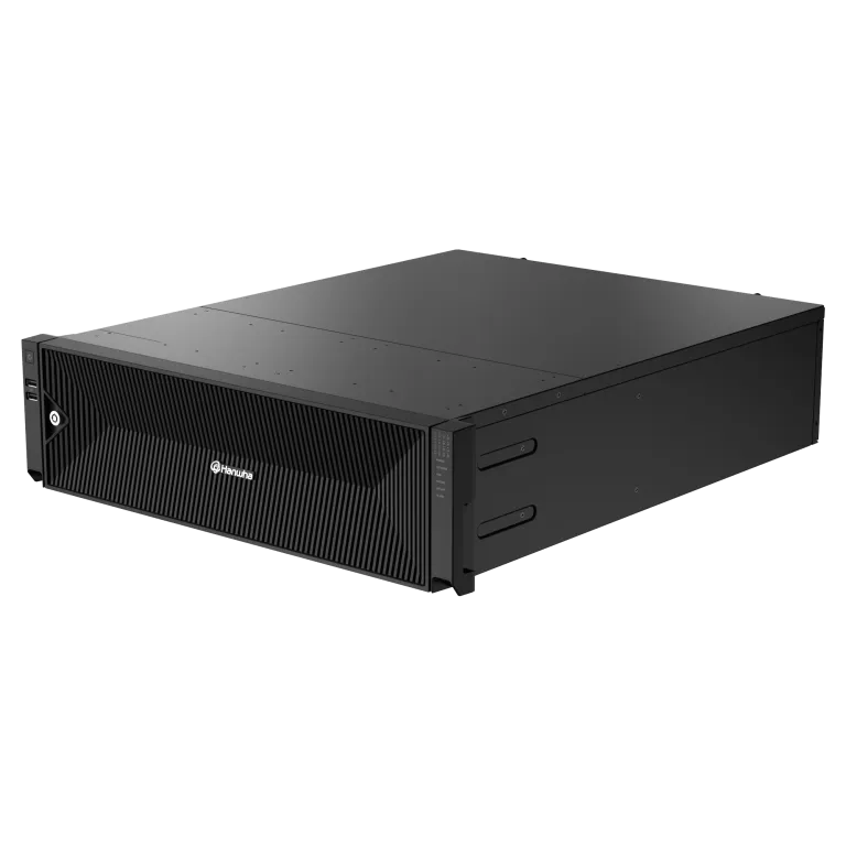 Hanwha - XRN-3220B4 - 8K NVR (Intel based), 32Ch, No HDD, 16 SATA HDD bays (up to 10TB per HDD), H.265/H.264/MJPEG, SUNAPI, ONVIF, ARB (Automatic Recovery Backup) & Failover (N+1), Up To 520 Mbps Recording / Up To 200 Mbps Playback, Dual Stream Recor