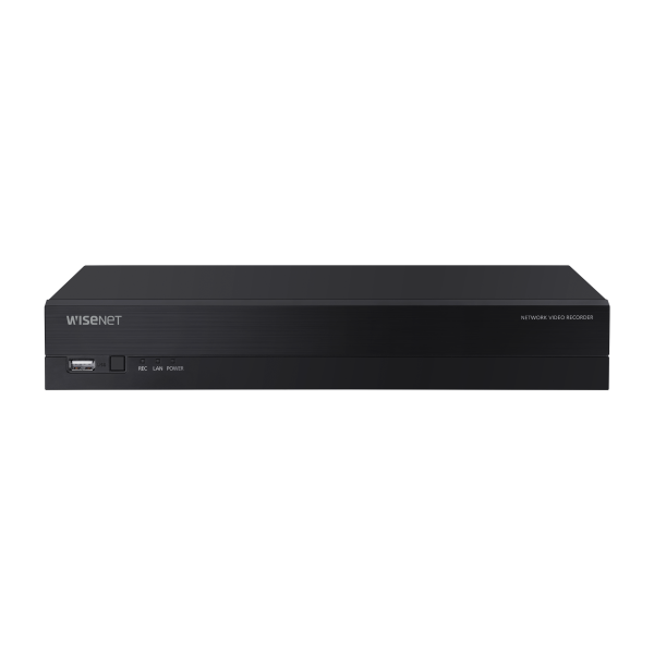 Hanwha - XRN-420S-6TB - 4K NVR (Intel based) 6TB RAW, 4CH with 4 PoE/PoE+ ports (PoE Budget 50W), H265,H264, MJPEG, 1 fixed internal SATA HDDs (6TB max), ARB (Automatic Recovery Backup), 50 Mbps recording / up to 32 Mbps playback, Dual stream recordi