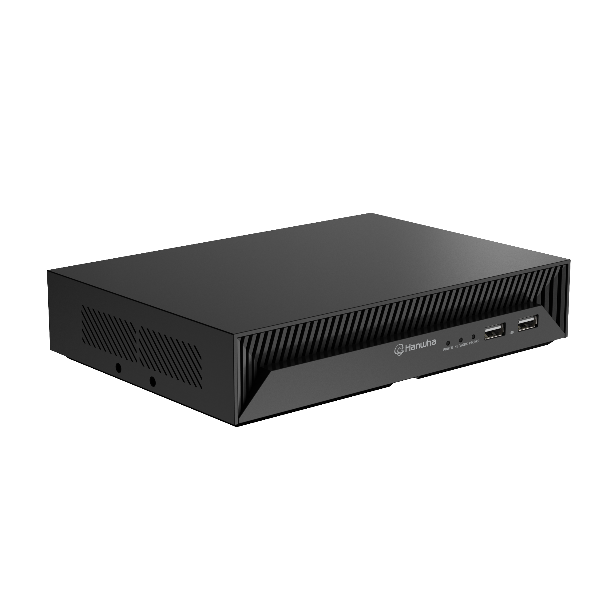 Hanwha - XRN-426S-1T - 4K NVR (Intel based), 4CH with 4 PoE/PoE+ ports (PoE Budget 50W), 1TB SSD, H.265/H.264/MJPEG, SUNAPI, ONVIF, ARB (Automatic Recovery Backup) & Failover (N+1), Up To 40 Mbps Recording / Up To 32 Mbps Playback, Dual Stream Record