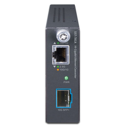 Planet - XST-705A - 10G/5G/2.5G/1G/100M Copper to 10GBASE-X SFP+ Smart Media Converter