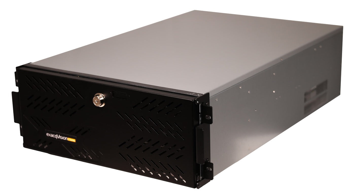 ExacqVision - 6408-324T-R4Z-E - 288TB Z-Series Rackmount 4U Recorder with 8 IP Licenses 64 Channel Analog Inputs Win10 on SSD Exacqvision Enterprise Client