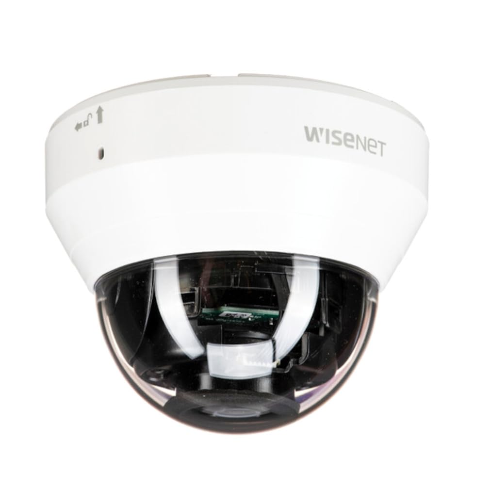 Hanwha Techwin LND-6012R WIsenet 2MP IR Dome Camera, White, 1/2.8