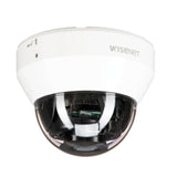 Hanwha Techwin LND-6012R WIsenet 2MP IR Dome Camera, White, 1/2.8" CMOS Imaging Device, 1920x1080 Resolution, Built-in 2.8mm Fixed Lens, 20m (65.62ft) IR Viewable Length, PoE