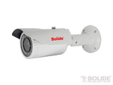 BOLIDE - BC1536M/90AHQ - 5.0MP AHD / TVI / CVI / Analog Bullet Camera, 1/3" CMOS, 5 - 90mm Motorized Varifocal Lens, IR Up to 200 ft., Control Over Coax, OSC, Quickswitch, 12VDC, White