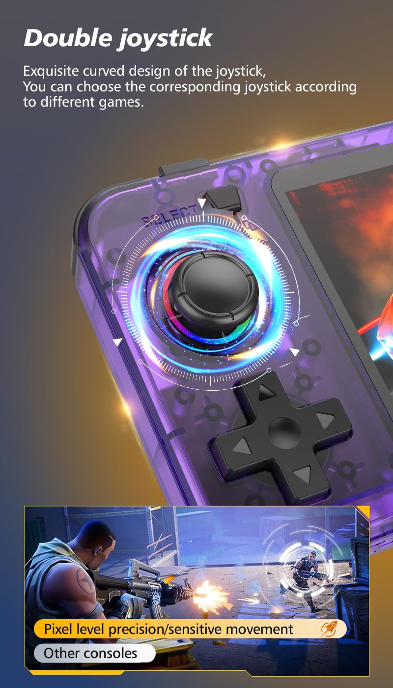 R36H Portable Handheld Video Game Console with 20,000 Plus Games Retro Video Games with Simulators for NES, GBA, MD, SFC, MAME, PSP, PS1, GB, NDS, N64 and CPS