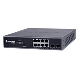 Vivotek - AW-GEV-104B-130 - 8xGE PoE+2xGE SFP Web Smart Managed Switch, NetworkView 130W