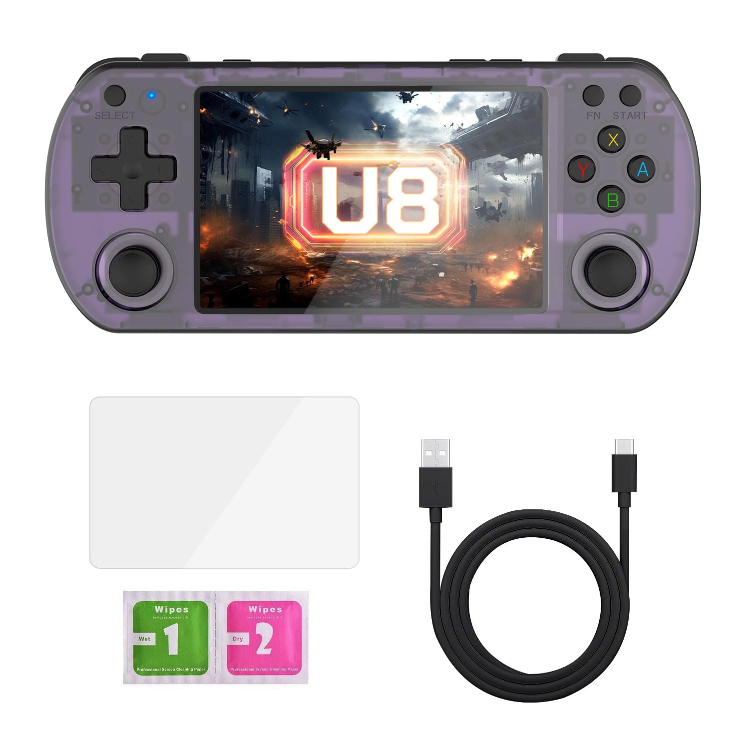 2025 U8 New Retro Handheld Game Console with 20,000 Plus Preloaded Games - 4.0 Inch IPS Screen - Linux System