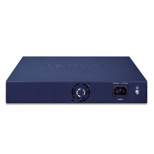 Planet - FGSD-1022VHP - 8-Port 10/100TX 802.3at PoE + 2-Port Gigabit TP/SFP Combo Desktop Switch with Smart Color LCD (120W PoE Budget)