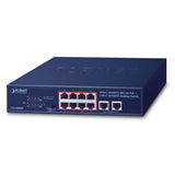 Planet - FSD-1008HP - 8-Port 10/100TX 802.3at PoE + 2-Port 10/100TX Desktop Switch