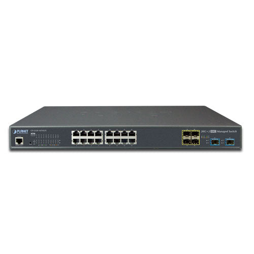 Planet - GS-5220-16T4S2X - L2+ 16-Port 10/100/1000T + 4-Port 100/1000X SFP + 2-Port 10G SFP+ Managed Ethernet Switch