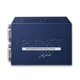PLANET - ICS-120 - 2-Port RS232/422/485 Serial Device Server (1-Port 10/100BASE-TX, -10 to 60 C, Web, Telnet and SNMP management)