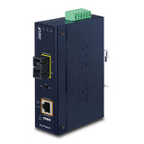 Planet - IGTP-802T - IP30 Industrial 10/100/1000BASE-T to 1000BASE-SX Converter with 802.3at PoE+