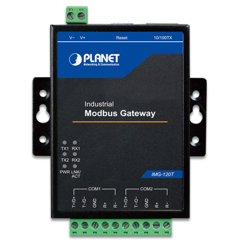 Planet - IMG-120T - Industrial 2-port RS422/485 Modbus Gateway