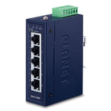Planet - ISW-500T - IP30 Compact size 5-Port 10/100TX Fast Ethernet Switch (-40~75 degrees C),UL certified