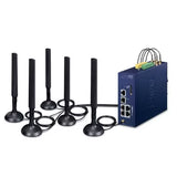 Planet - LCG-300-NR-US - Industrial LoRaWAN + 5G NR Cellular Gateway with 5-Port 10/100/1000T