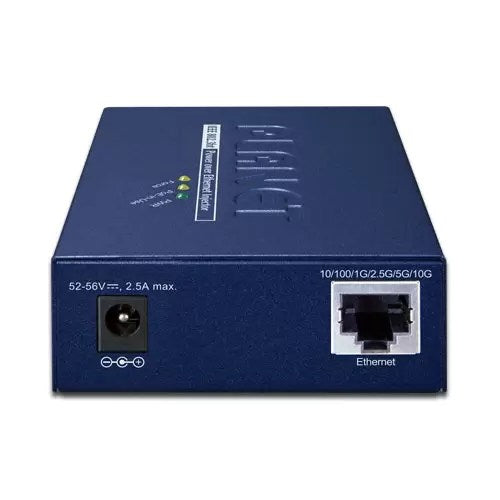Planet - POE-176-95 - Single-Port 10Gbps 802.3bt PoE++ Injector (95 Watts, 802.3bt Type-4, Legacy, force mode support, PoE Usage LED, 10/100/1G/2.5G/5G/10Gbps