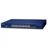 Planet - SGS-6310-24T4X - Layer 3 24-Port 10/100/1000T + 4-Port 10G SFP+ Stackable Managed Switch with Dual AC Redundant Power