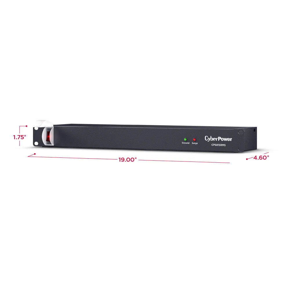 CYBERPOWER - CPS815RMS - 1800 J, 125 V, 8 NEMA 5-15R (rear), 6 ft cord, 3 year warranty