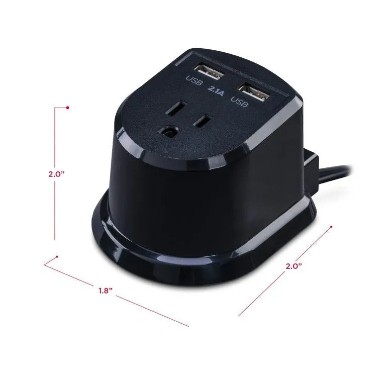 Cyber Power - CSP105U - 125V, 2 (2.1A shared) USB ports, 5 ft cord, 1 year warranty