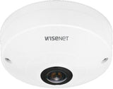 Hanwha Techwin QNF-8010 Q Series 6 MP Sensor 360˚ Indoor Fisheye Network Camera, Lens 1.14mm (187°X187°), RJ45 Connection