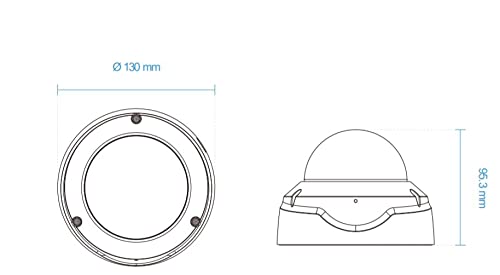 Vivotek 283504 Cm Fd9189-h-v2 Indoor Dm 5mp 30m Ir H.265 2.8mm Iot Security Brown Box