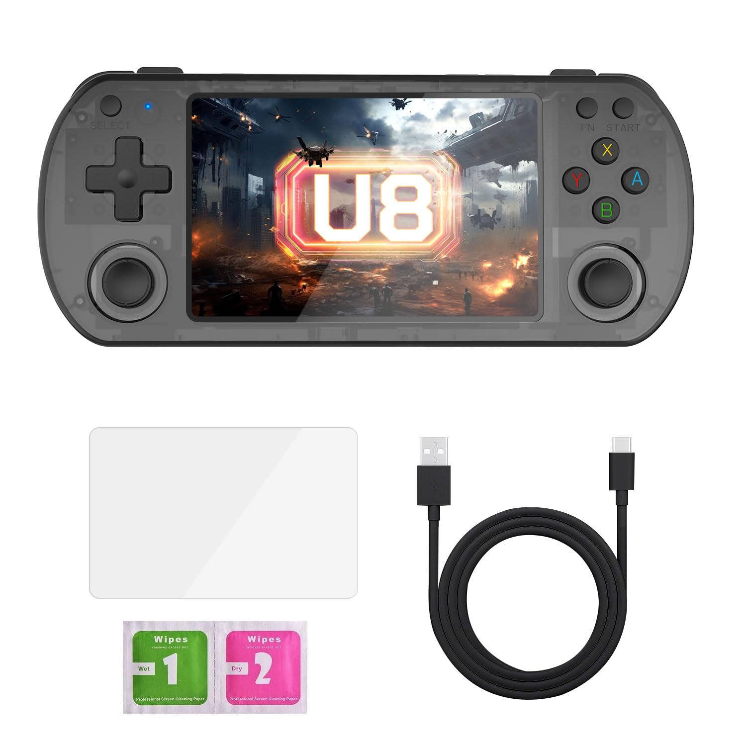 2025 U8 New Retro Handheld Game Console with 20,000 Plus Preloaded Games - 4.0 Inch IPS Screen - Linux System