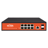 Wi-Tek - WI-PMS310GF - 8GE+2SFP Full Giga 802.3af/at Managed PoE Switch with 8Port PoE