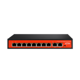 Wi-Tek - WI-PS210G - 8FE+2GE uplink 250M Long Range PoE Switch with 8Port PoE