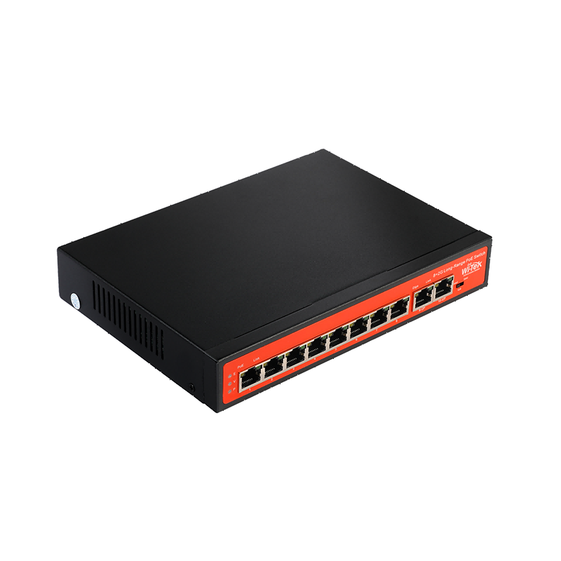 Wi-Tek - WI-PS210G - 8FE+2GE uplink 250M Long Range PoE Switch with 8Port PoE