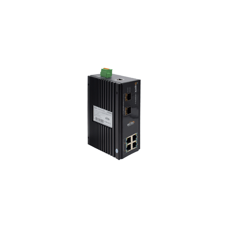 Wi-Tek - SP3006FM-L2 - 4GE+2*2.5G SFP Fiber Uplink L2 Managed Industrial PoE Switch with 4Port PoE