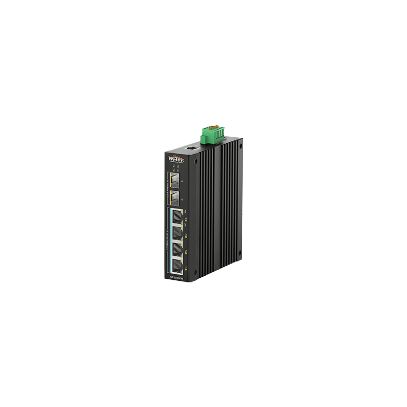 Wi-Tek - SP3006FM - 4GE+2SFP Fiber Uplink Easy Smart Managed Industrial PoE Switch with 4Port PoE
